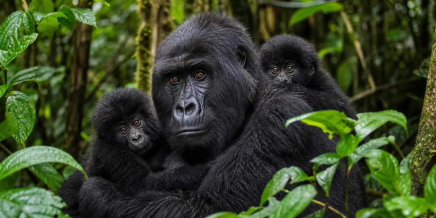 Gorilla in Bwindi Forest